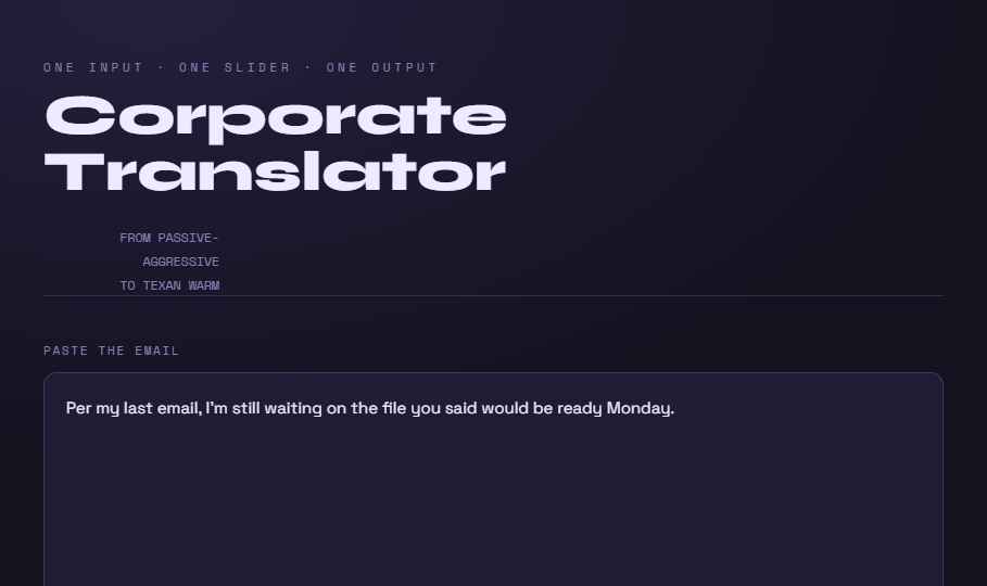 Corporate Translator