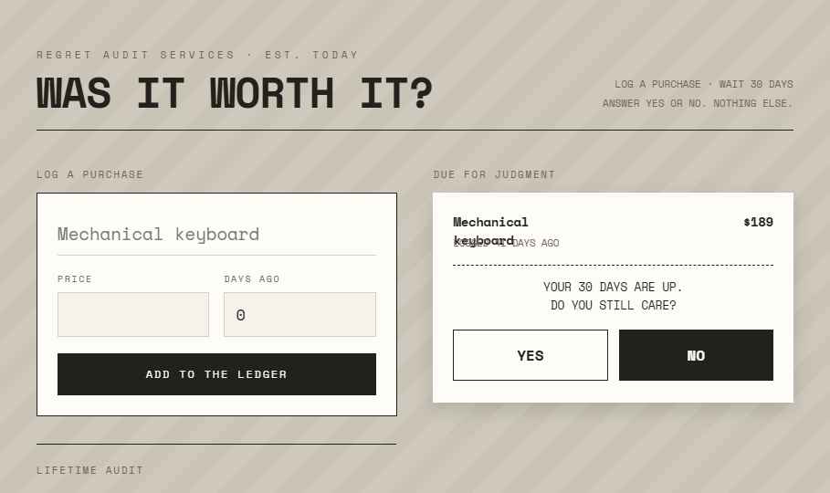 Was It Worth It?